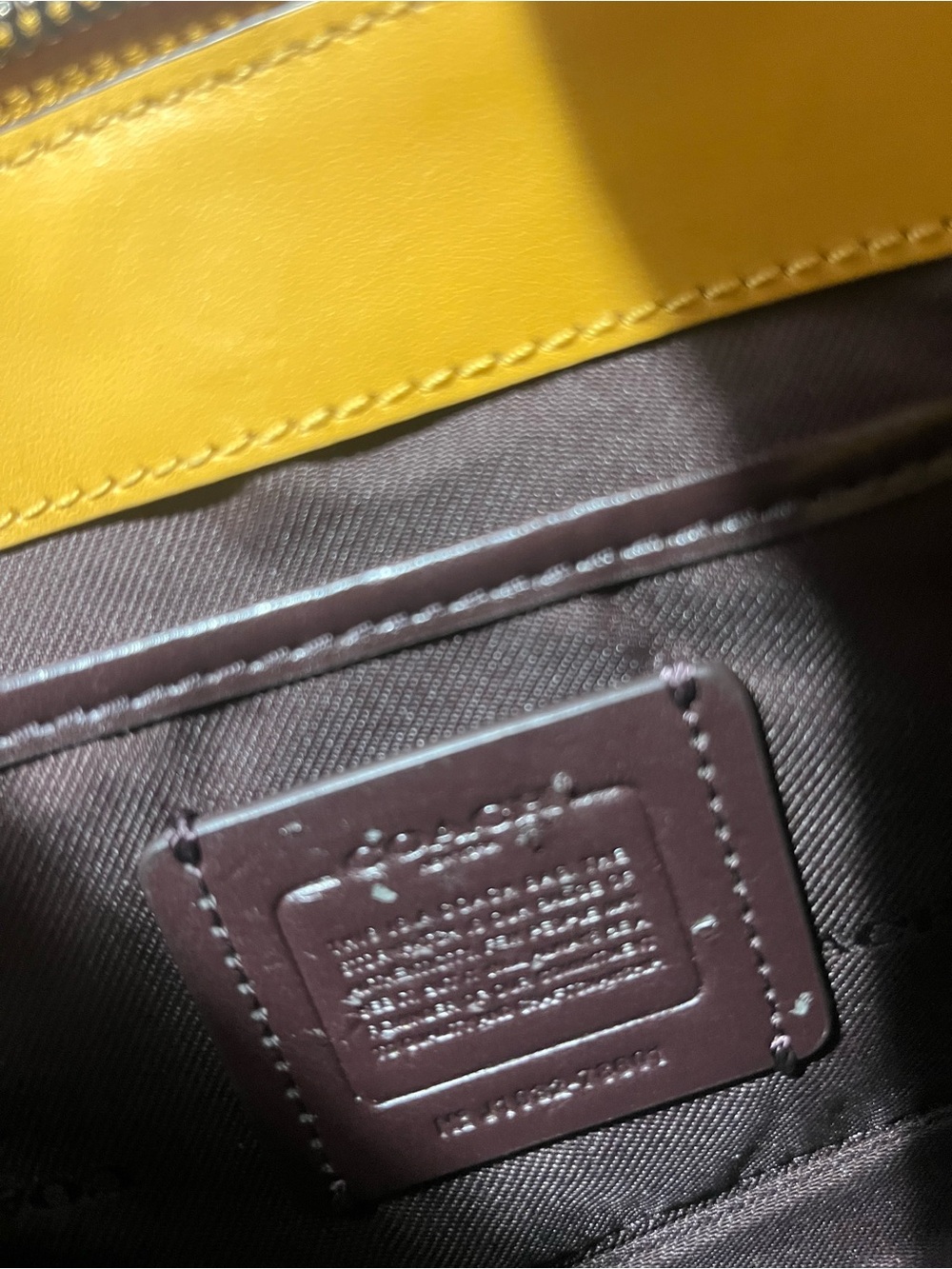Coach Signature Chain Leather Crossbody Bag - Picture 8 of 9